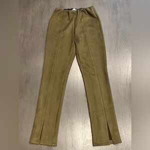 Avec Les Filles Tan Boot Cut Flare Pants